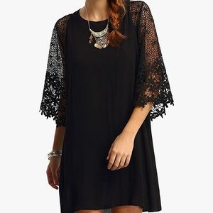 NWOT 🌸 SM Crewneck Half Sleeve Chiffon Tunic